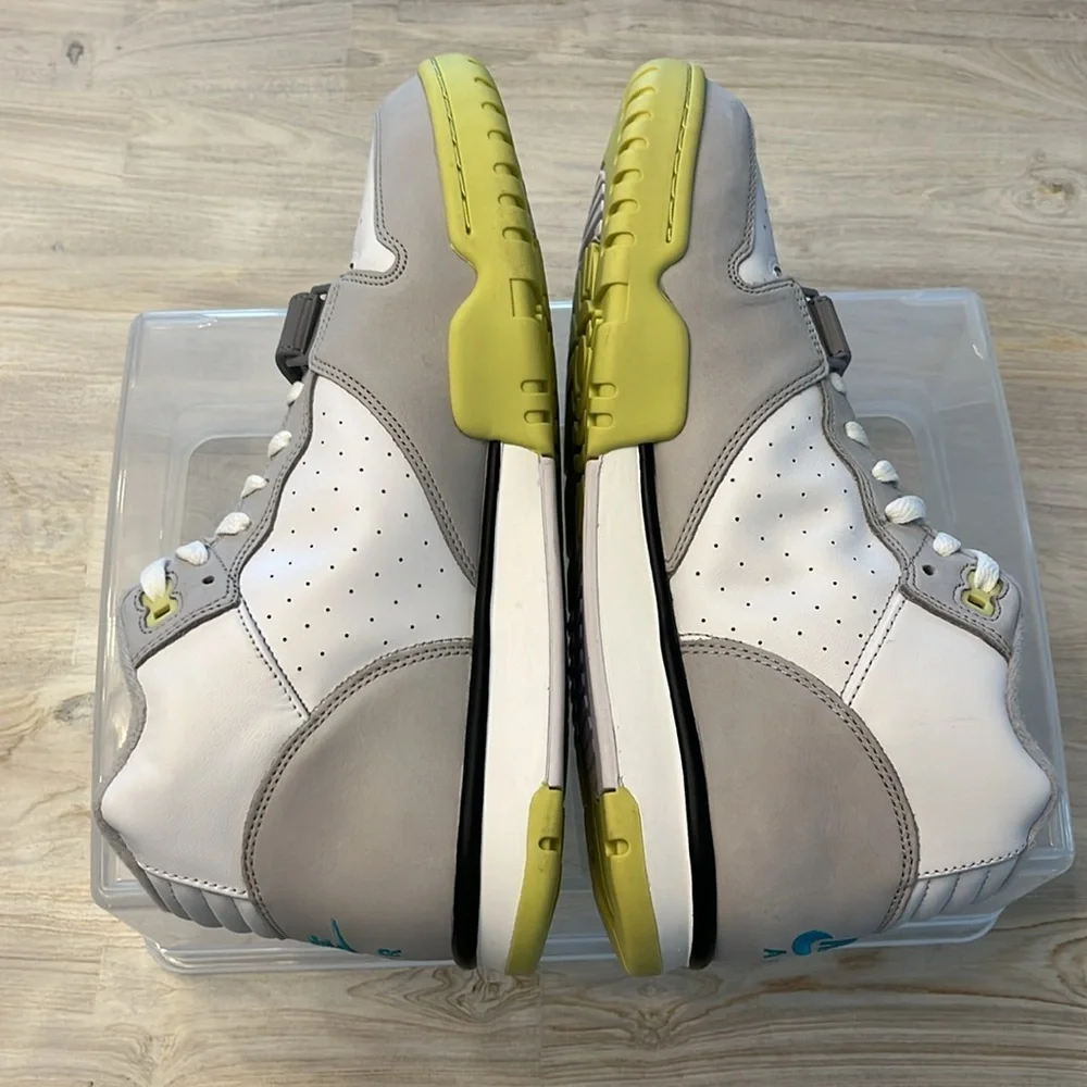 Nike men’s size 11 Air Trainer 1 White/Neutral Grey/Cement Grey/Teal Nebula